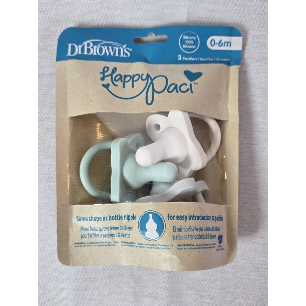 Dr.‎ Brown's Happy Paci 0-6m, Pack of 3